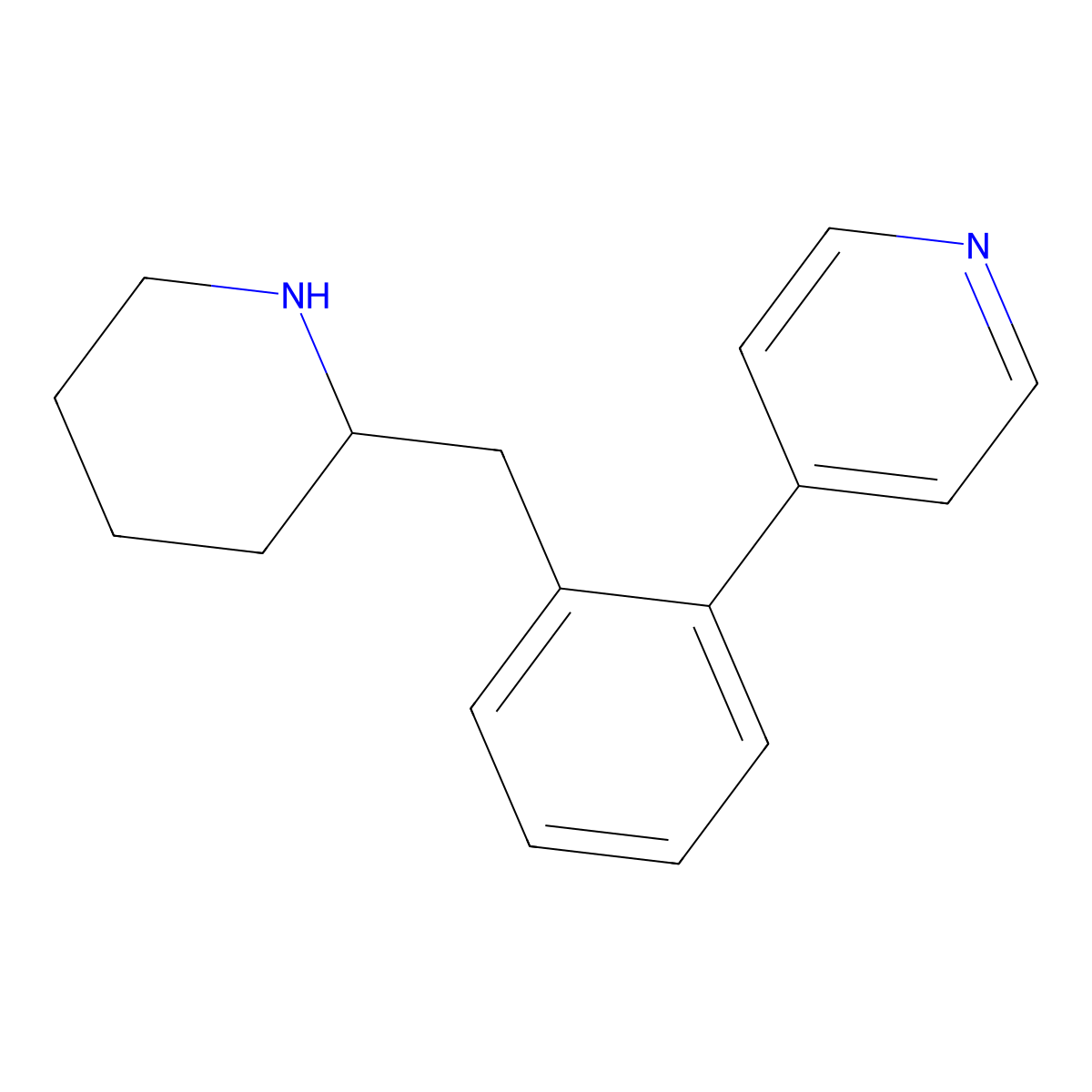 4-{2-[(Piperidin-2-yl)methyl]phenyl}pyridine molecular structure, CAS 2241138-31-6