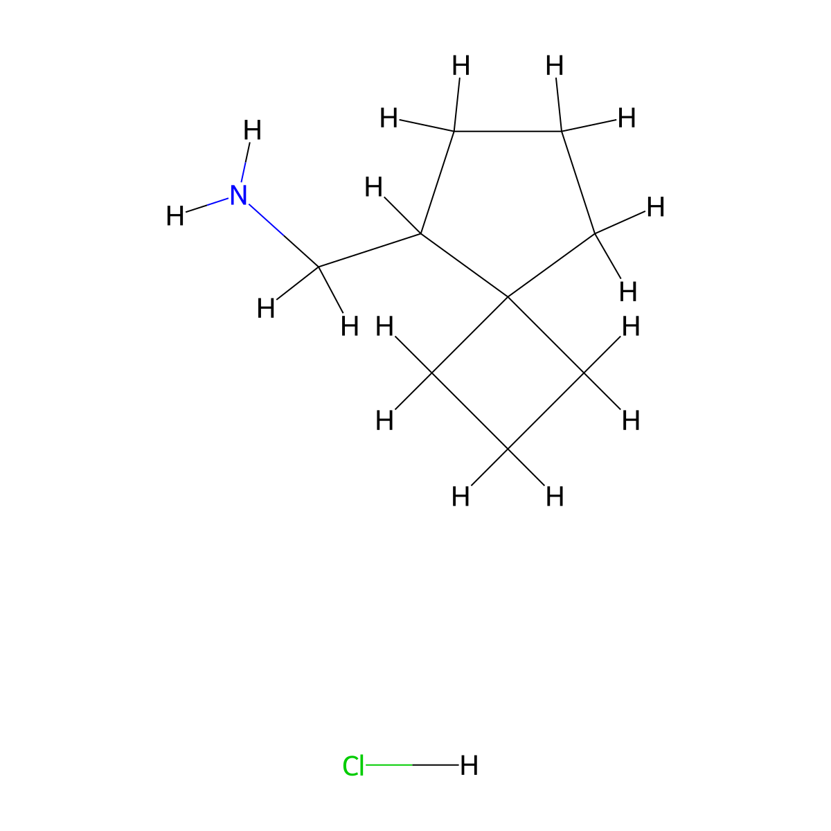 {Spiro[3.4]octan-5-yl}methanamine hydrochloride molecular structure, CAS 2241138-55-4