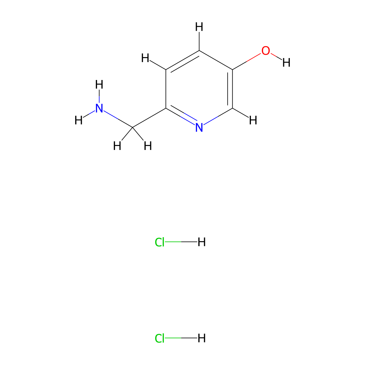 2-(Aminomethyl)pyridin-5-ol dihydrochloride molecular structure, CAS 2241138-57-6