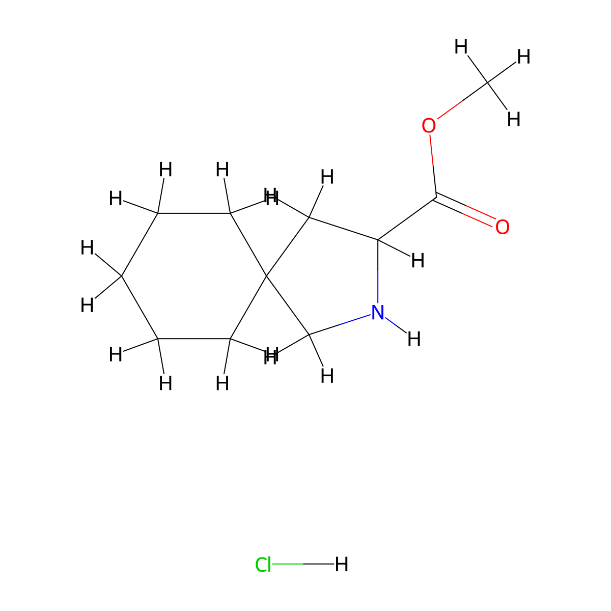 Methyl 2-azaspiro(4.5)decane-3-carboxylate hydrochloride molecular structure, CAS 2241138-61-2
