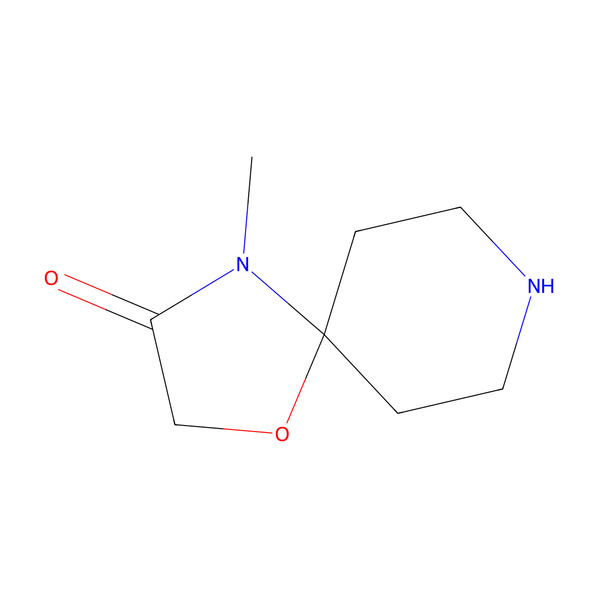 4-Methyl-1-oxa-4,8-diazaspiro[4.5]decan-3-one molecular structure, CAS 2241138-69-0