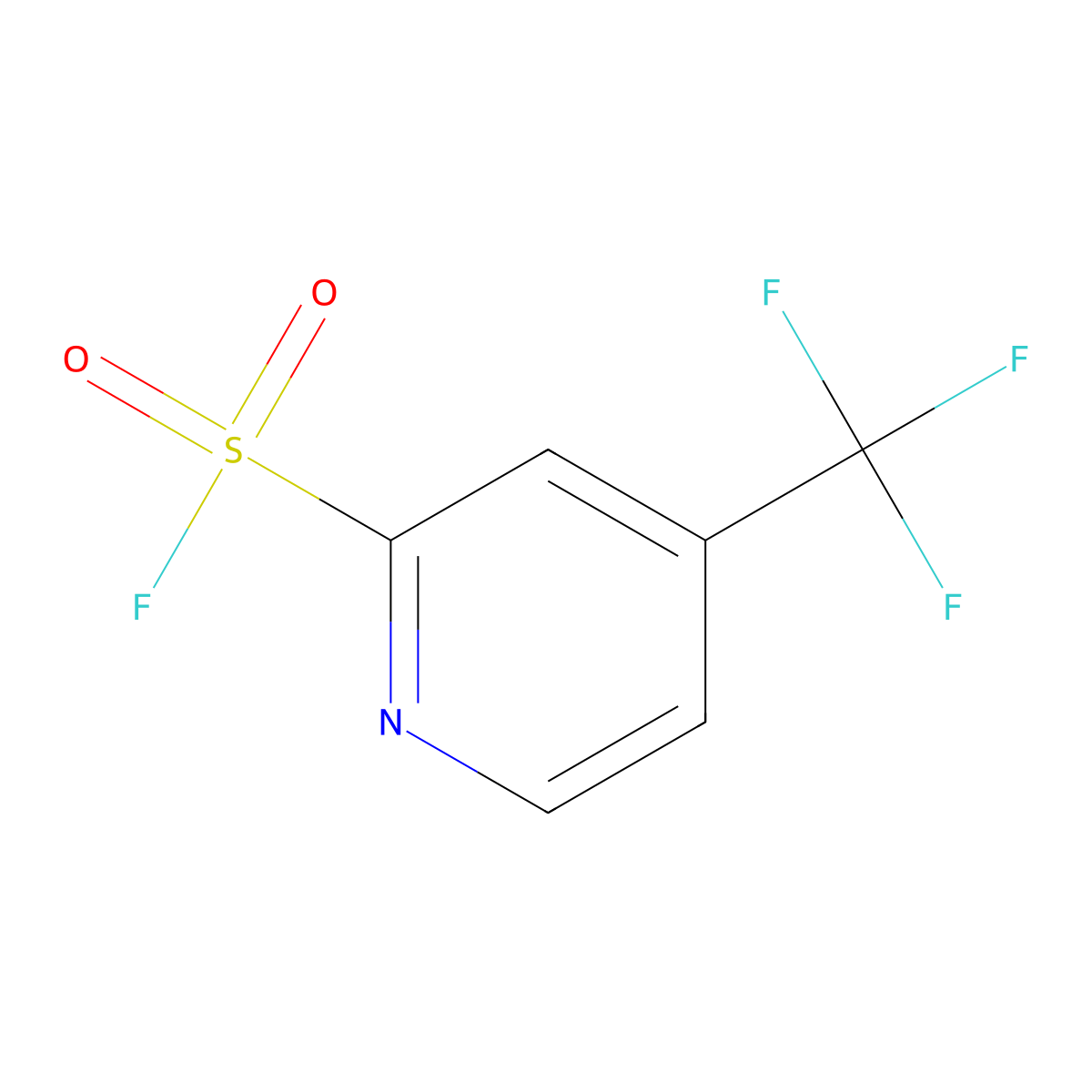 4-(Trifluoromethyl)pyridine-2-sulfonyl fluoride molecular structure, CAS 2241138-79-2