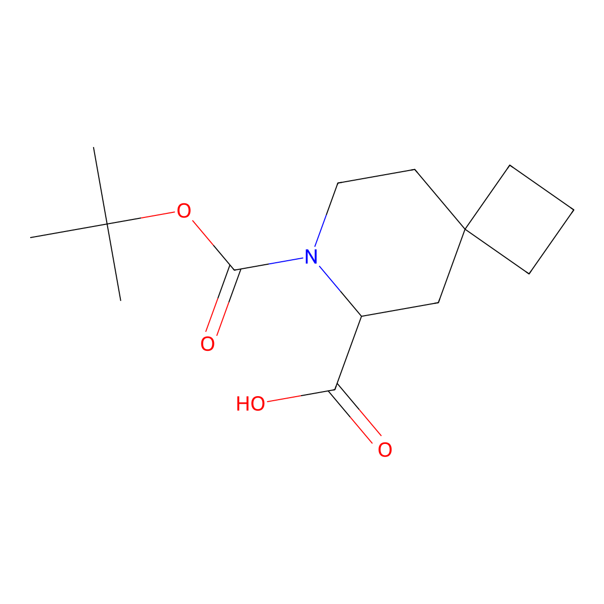 7-((Tert-butoxy)carbonyl)-7-azaspiro(3.5)nonane-6-carboxylic acid molecular structure, CAS 2241139-38-6