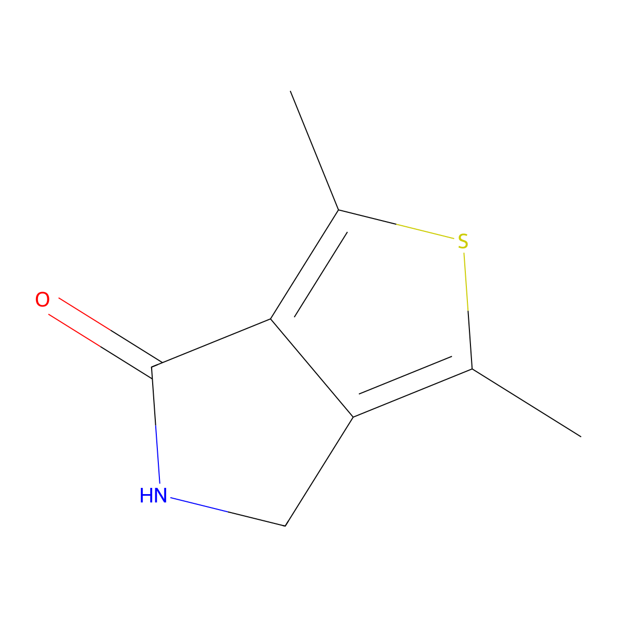 1,3-dimethyl-4H,5H,6H-thieno[3,4-c]pyrrol-4-one molecular structure, CAS 2241139-54-6