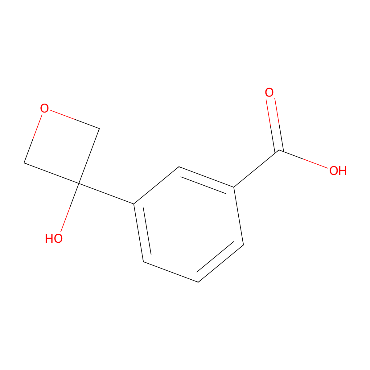 3-(3-Hydroxyoxetan-3-yl)benzoic acid molecular structure, CAS 2241139-57-9