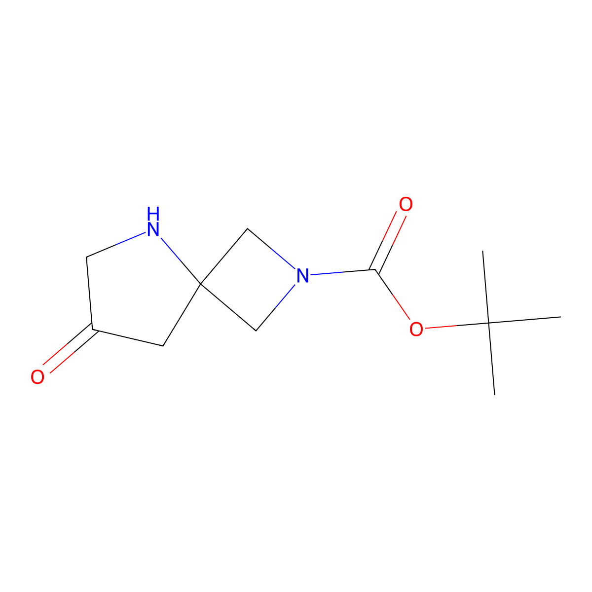 2,5-Diazaspiro[3.4]octane-2-carboxylic acid, 7-oxo-, 1,1-dimethylethyl ester molecular structure, CAS 2241139-62-6