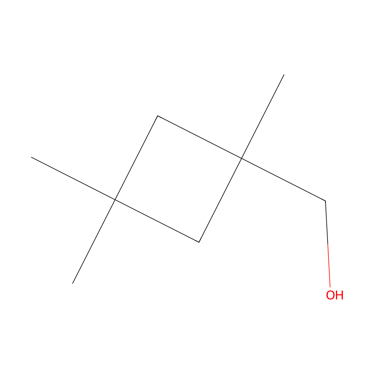 (1,3,3-Trimethylcyclobutyl)methanol molecular structure, CAS 2241139-67-1