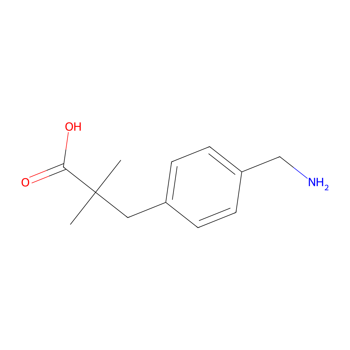 3-[4-(Aminomethyl)phenyl]-2,2-dimethylpropanoic acid molecular structure, CAS 2241139-86-4