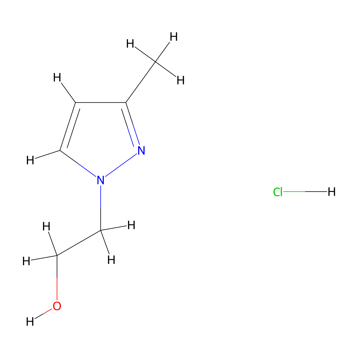 2-(3-methyl-1H-pyrazol-1-yl)ethan-1-ol hydrochloride molecular structure, CAS 2241139-90-0