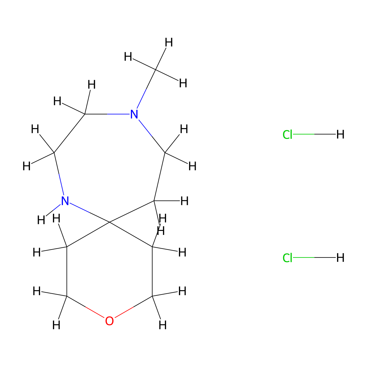 10-Methyl-3-oxa-7,10-diazaspiro[5.6]dodecane dihydrochloride molecular structure, CAS 2241140-00-9