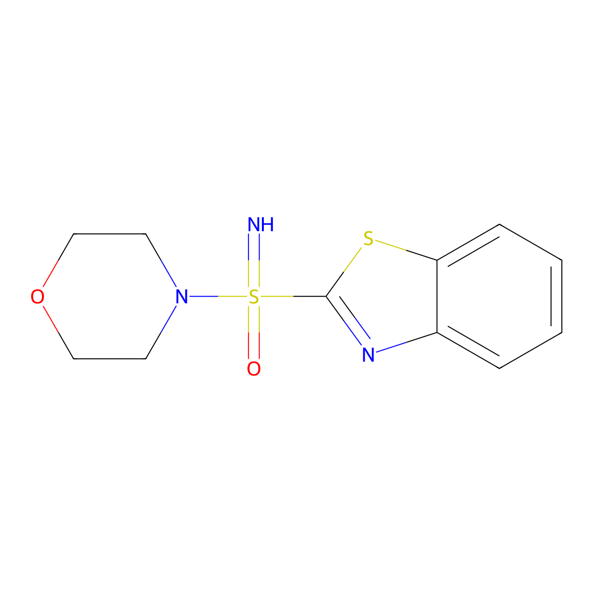 ((1,3-Benzothiazol-2-yl)(morpholin-4-yl)imino-lambda6-sulfanyl)one molecular structure, CAS 2241140-11-2