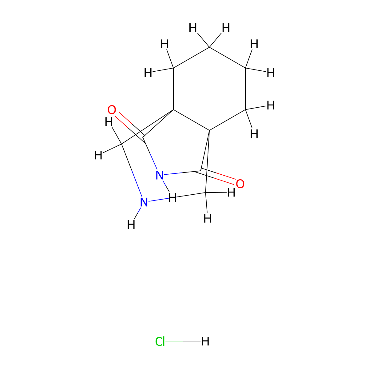 8,11-Diazatricyclo[4.3.3.0,1,6]dodecane-7,9-dione hydrochloride molecular structure, CAS 2241140-44-1