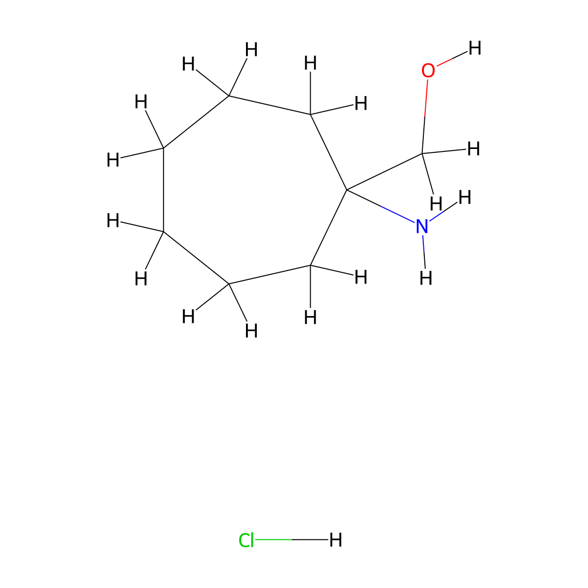 (1-Aminocycloheptyl)methanol hydrochloride molecular structure, CAS 2241140-63-4