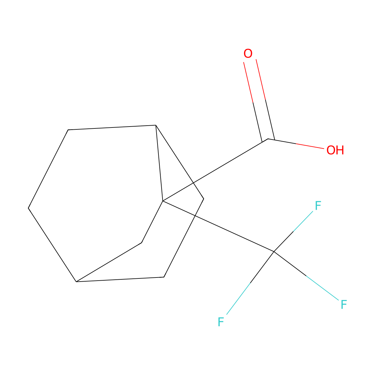 2-(Trifluoromethyl)bicyclo[2.2.2]octane-2-carboxylic acid molecular structure, CAS 2241140-91-8