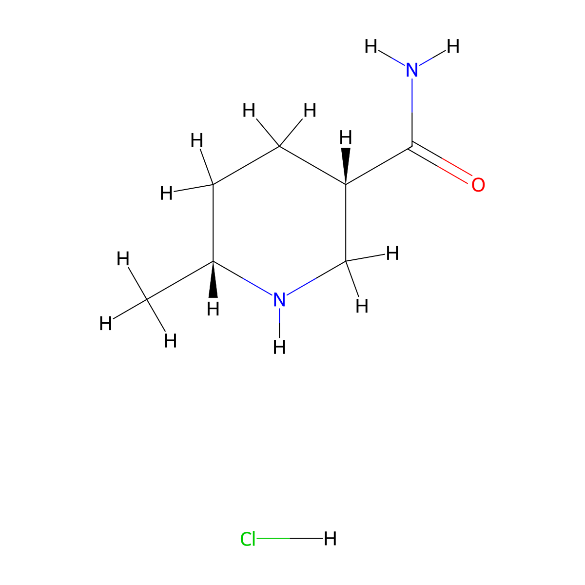 (3S,6R)-6-Methylpiperidine-3-carboxamide;hydrochloride molecular structure, CAS 2241141-04-6