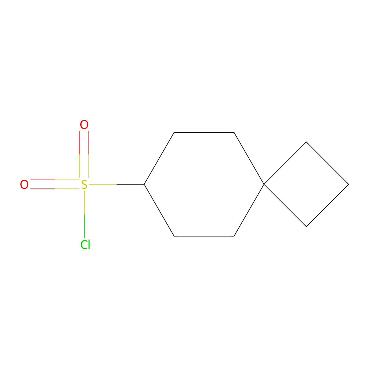 Spiro(3.5)nonane-7-sulfonyl chloride molecular structure, CAS 2241141-15-9