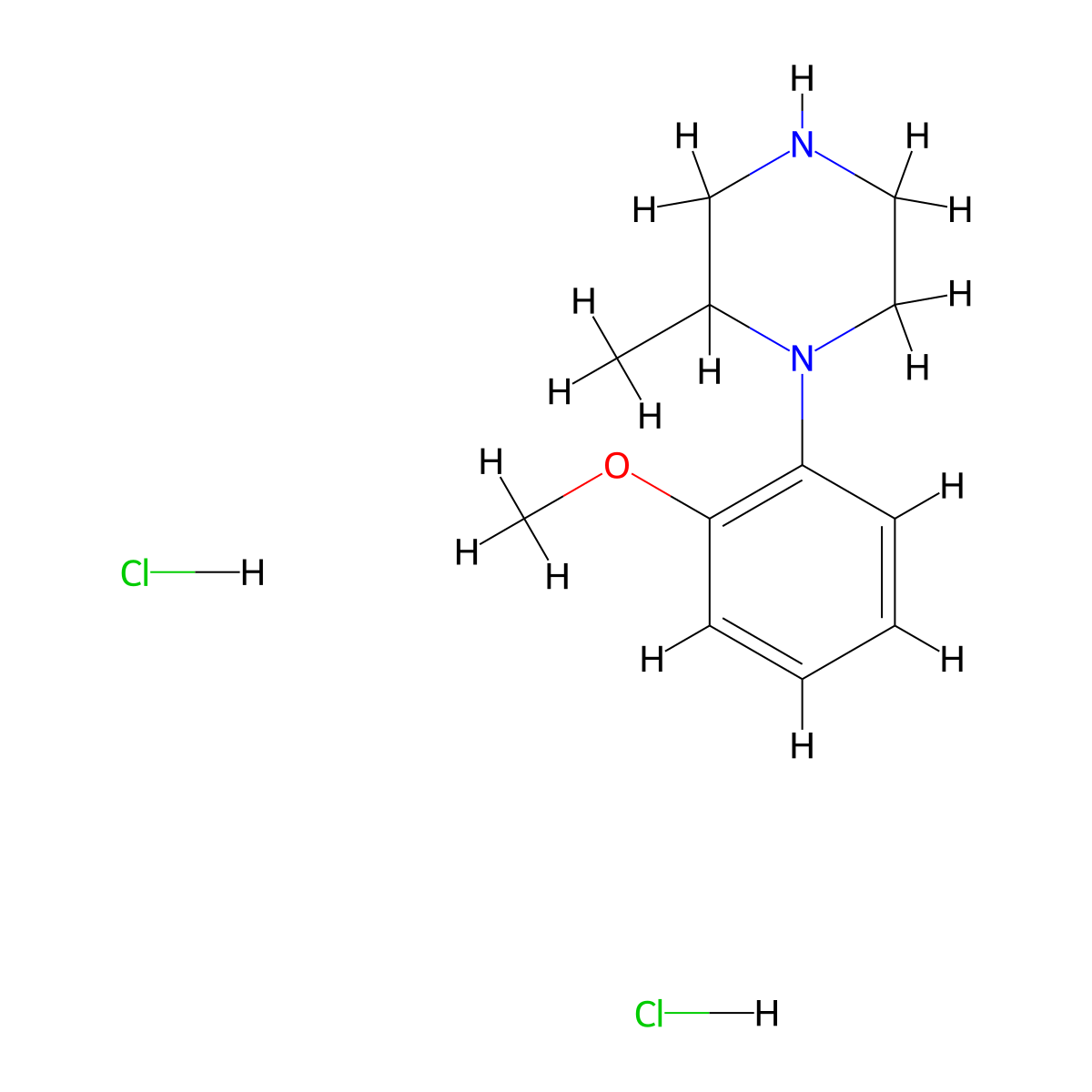 1-(2-Methoxyphenyl)-2-methylpiperazine dihydrochloride molecular structure, CAS 2241141-29-5