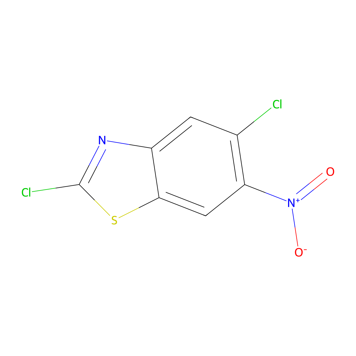 2,5-Dichloro-6-nitro-1,3-benzothiazole molecular structure, CAS 2241141-63-7