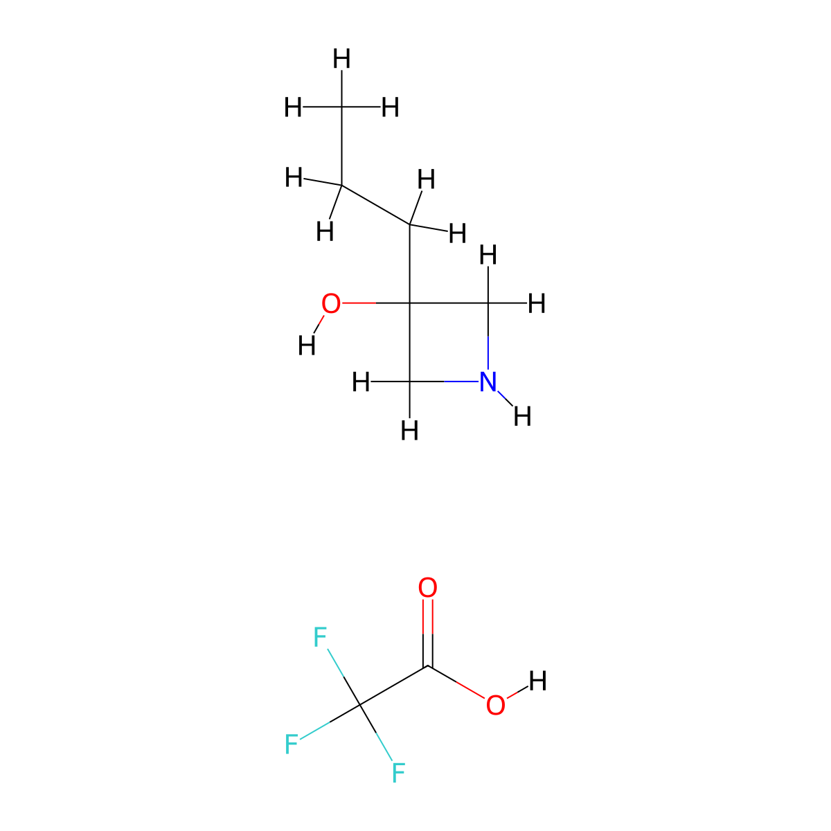 3-Propylazetidin-3-ol,trifluoroaceticacid molecular structure, CAS 2241141-81-9