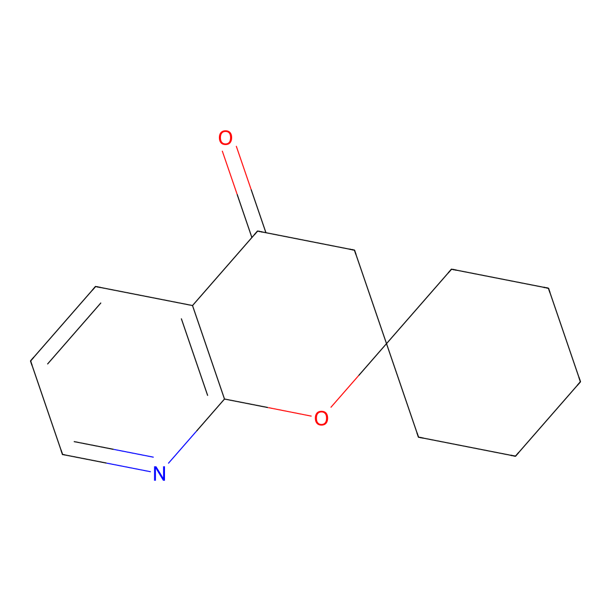 3',4'-Dihydrospiro[cyclohexane-1,2'-pyrano[2,3-b]pyridine]-4'-one molecular structure, CAS 2241142-05-0