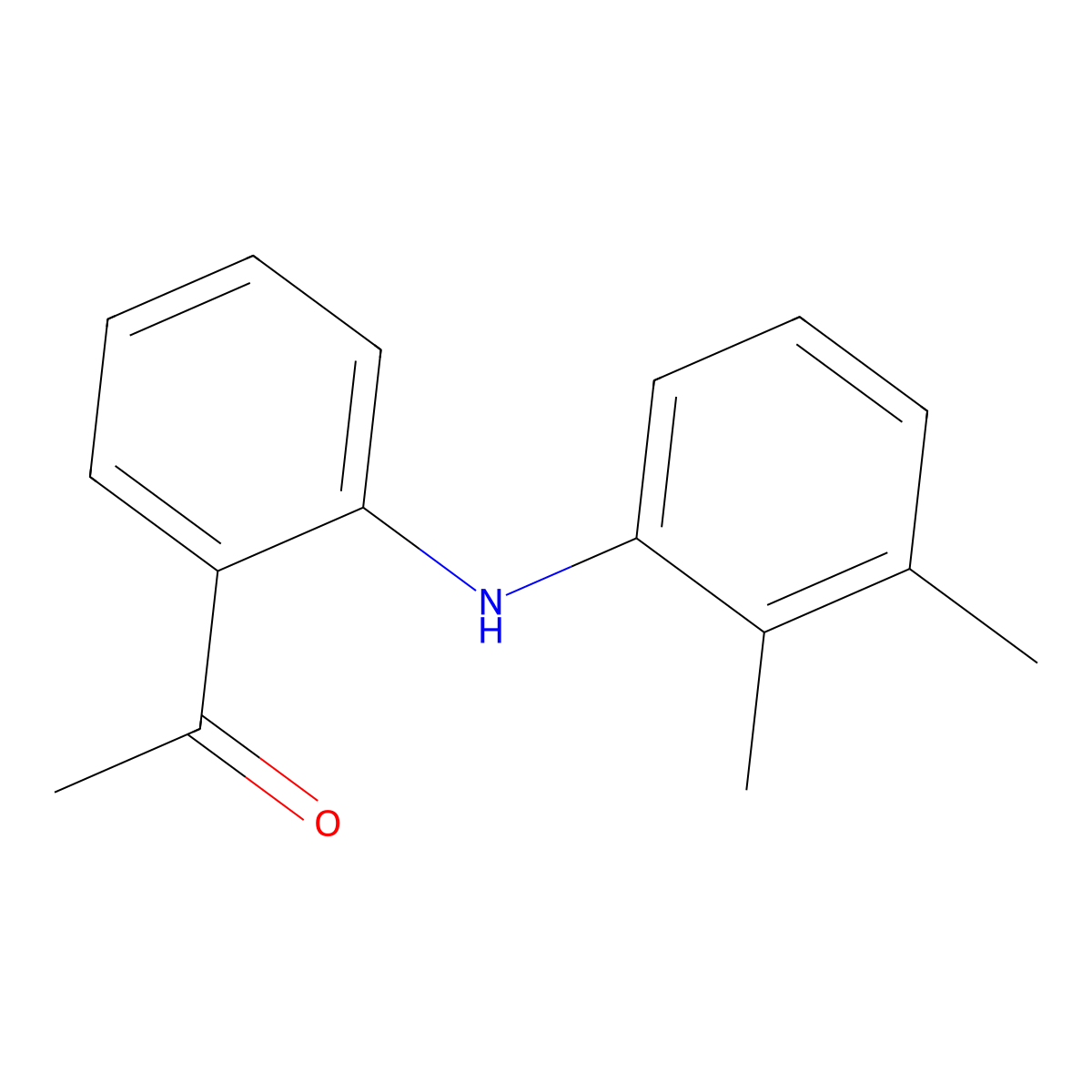 1-(2-((2,3-Dimethylphenyl)amino)phenyl)ethan-1-one molecular structure, CAS 2241142-06-1