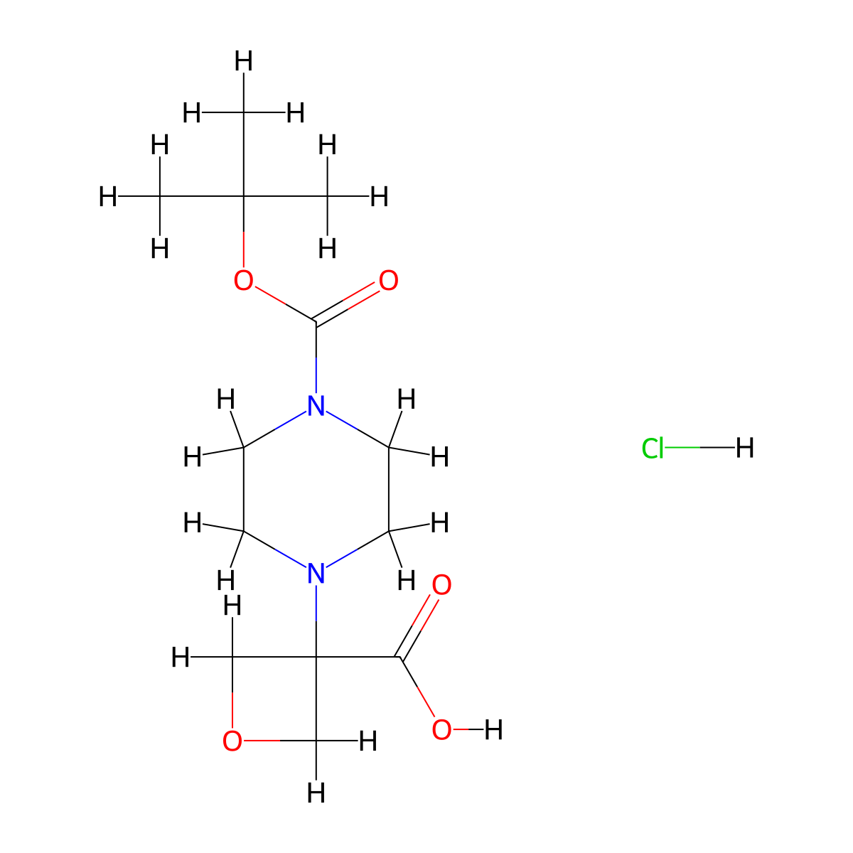 3-{4-[(Tert-butoxy)carbonyl]piperazin-1-yl}oxetane-3-carboxylic acid hydrochloride molecular structure, CAS 2241142-14-1
