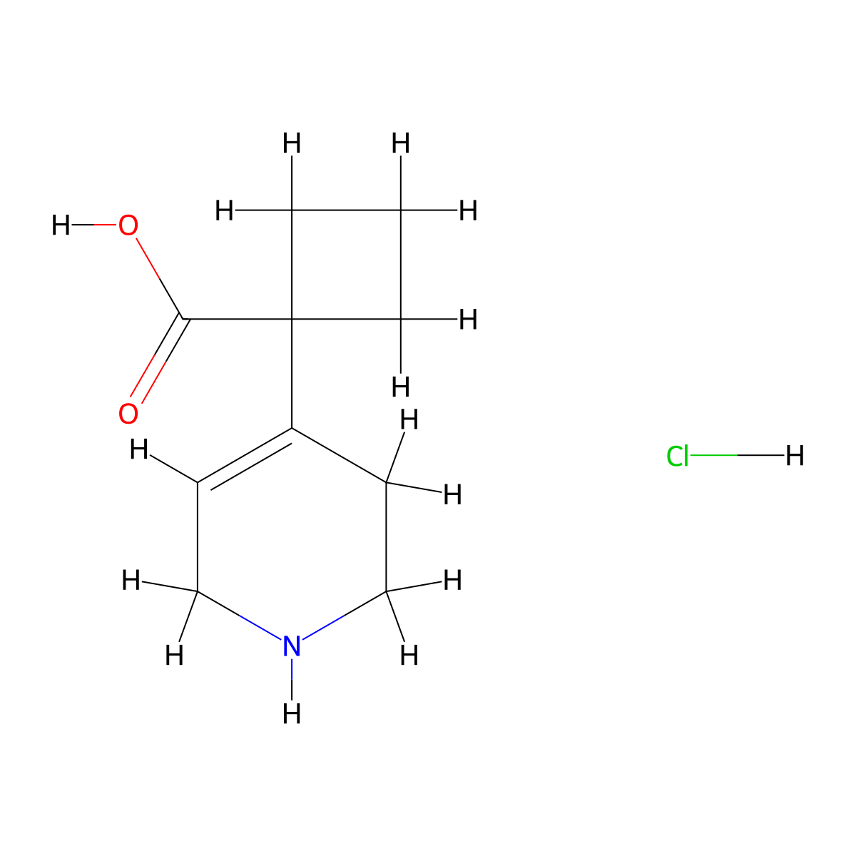 1-(1,2,3,6-Tetrahydropyridin-4-yl)cyclobutane-1-carboxylic acid hydrochloride molecular structure, CAS 2241144-66-9