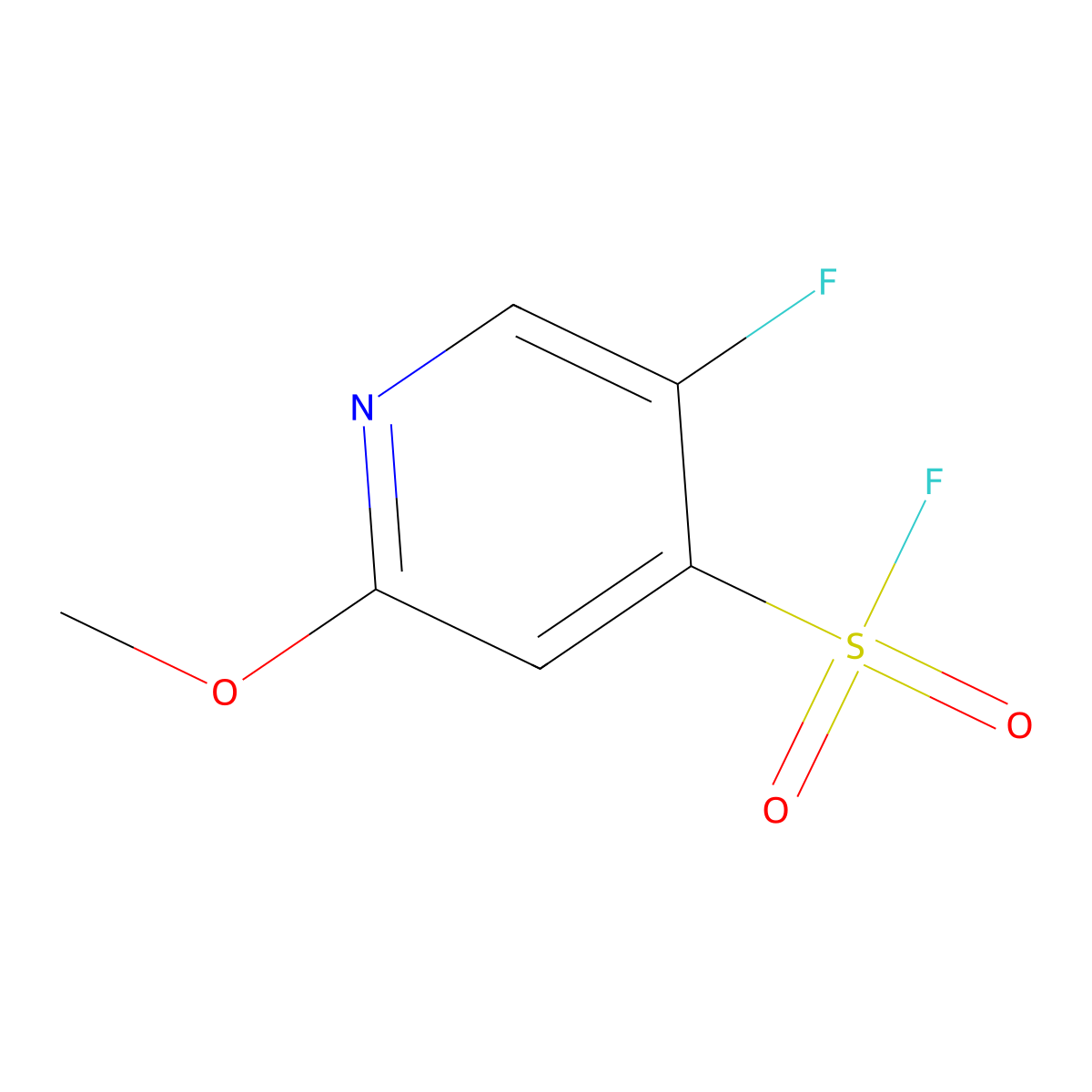 5-Fluoro-2-methoxypyridine-4-sulfonyl fluoride molecular structure, CAS 2241144-77-2