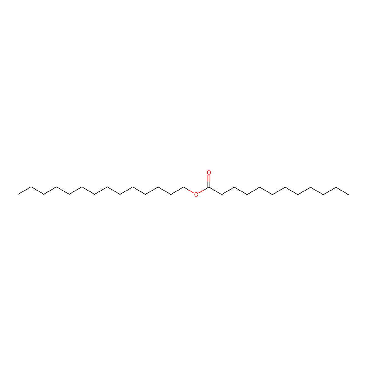 Myristyl Laurate molecular structure, CAS 22412-97-1