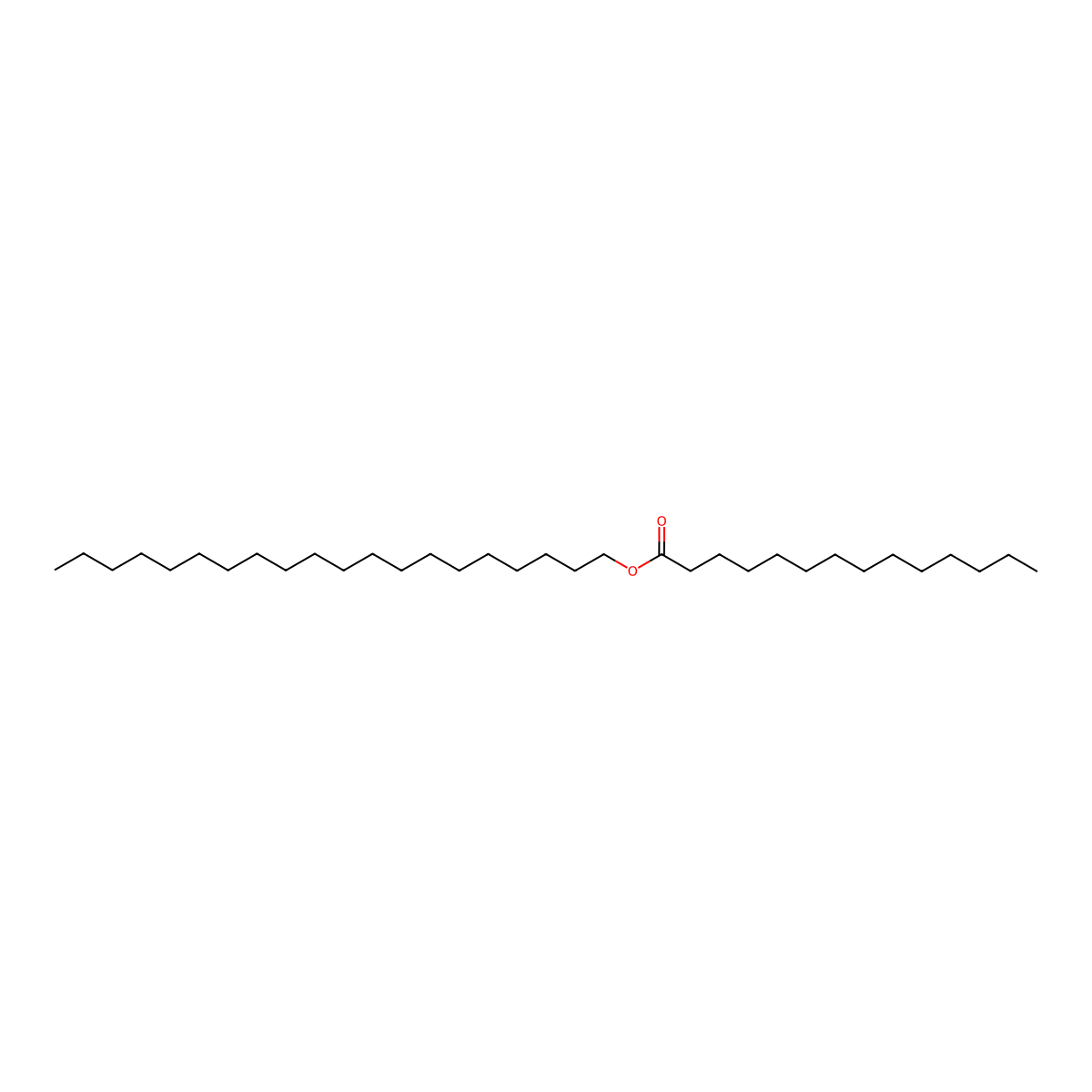 Icosyl myristate molecular structure, CAS 22413-00-9