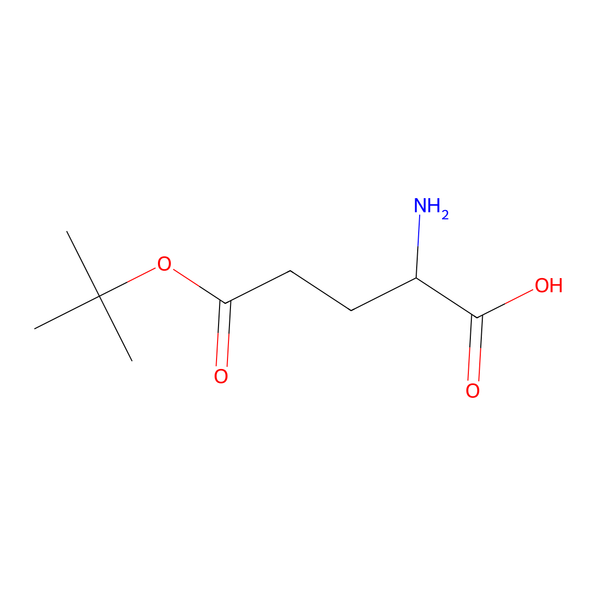 2-Amino-5-(tert-butoxy)-5-oxopentanoic acid molecular structure, CAS 2241393-62-2