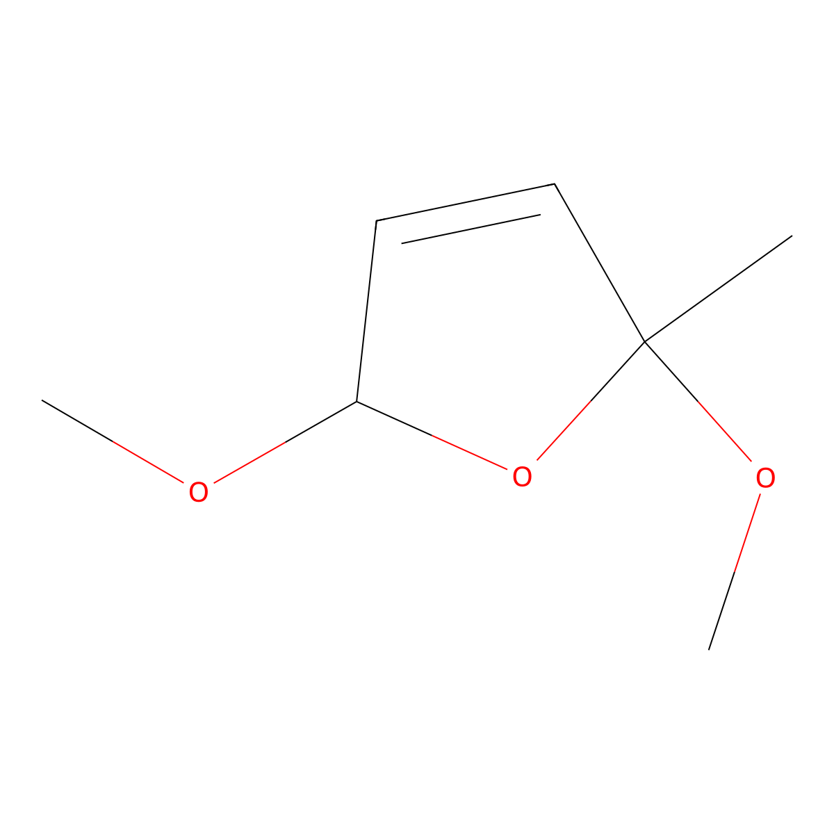 Furan, 2,5-dihydro-2,5-dimethoxy-2-methyl- molecular structure, CAS 22414-24-0