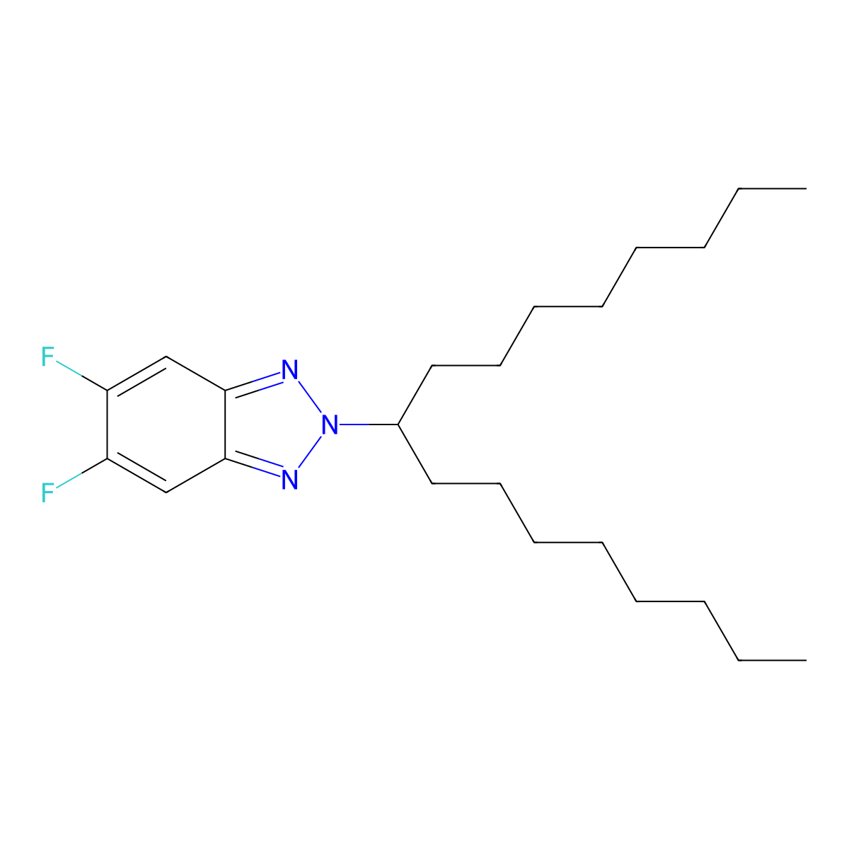5,6-Difluoro-2-(heptadecan-9-YL)-2H-benzo[D][1,2,3]triazole molecular structure, CAS 2241425-12-5