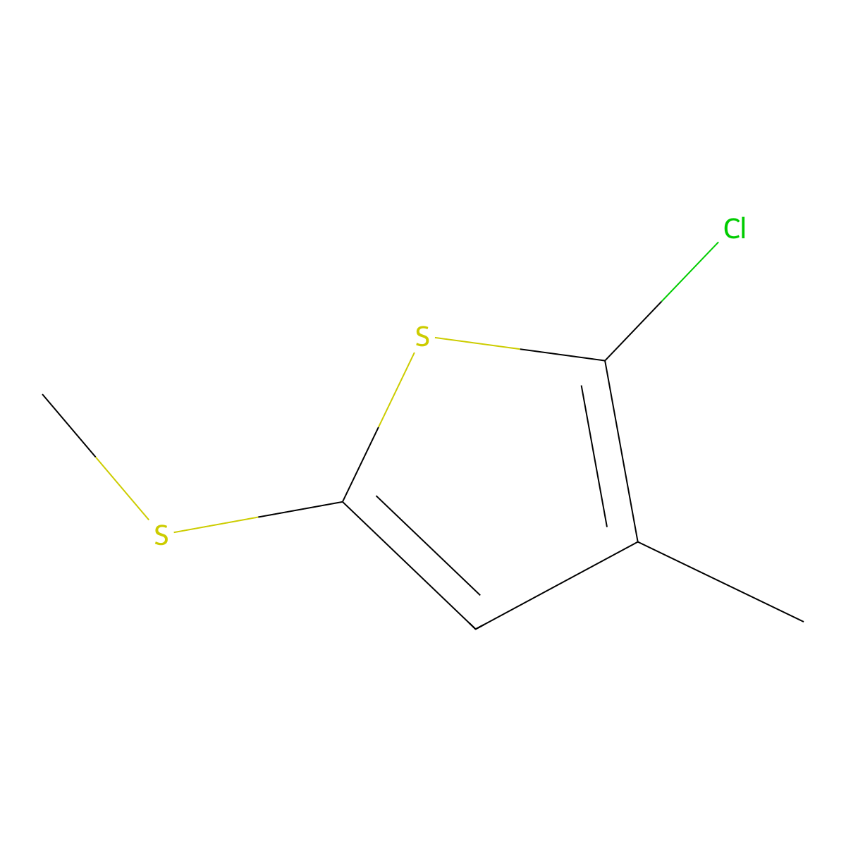 2-Chloro-3-methyl-5-(methylthio)thiophene molecular structure, CAS 2241460-96-6