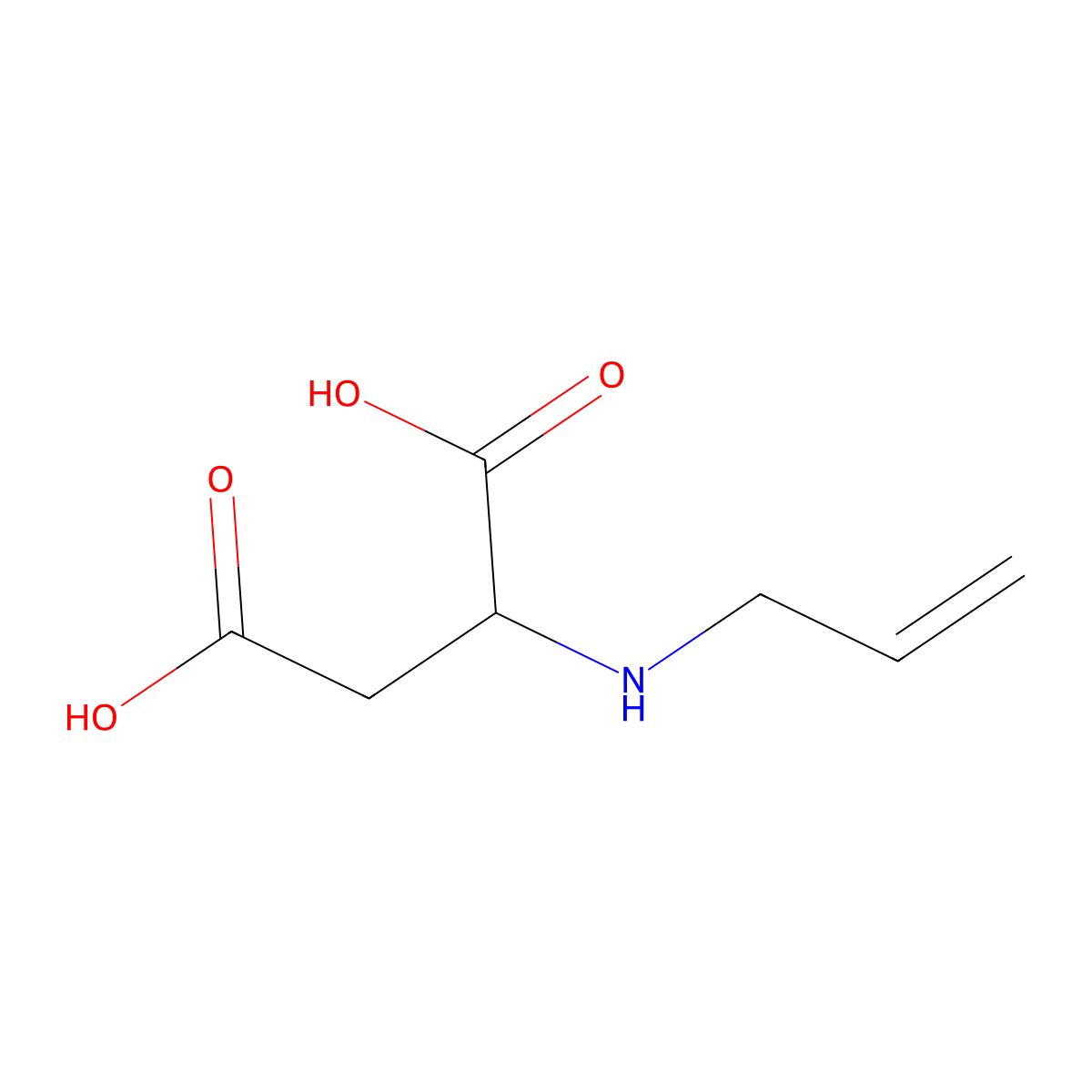 N-2-Propen-1-yl-DL-aspartic acid molecular structure, CAS 22415-37-8