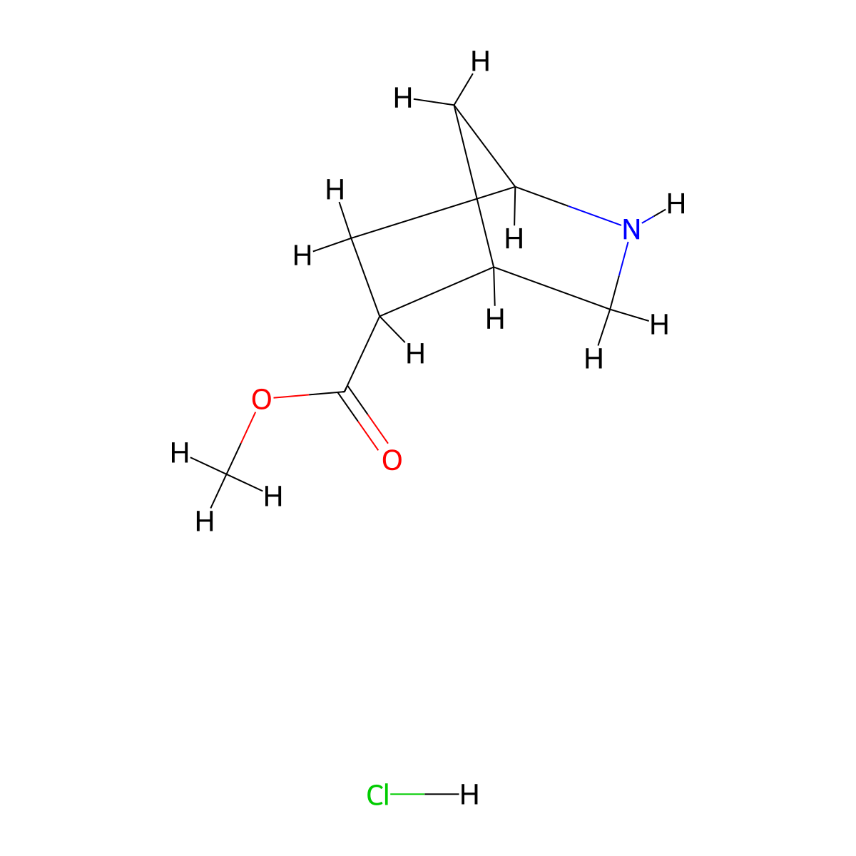 Methyl 2-azabicyclo[2.2.1]heptane-5-carboxylate hydrochloride molecular structure, CAS 2241501-10-8