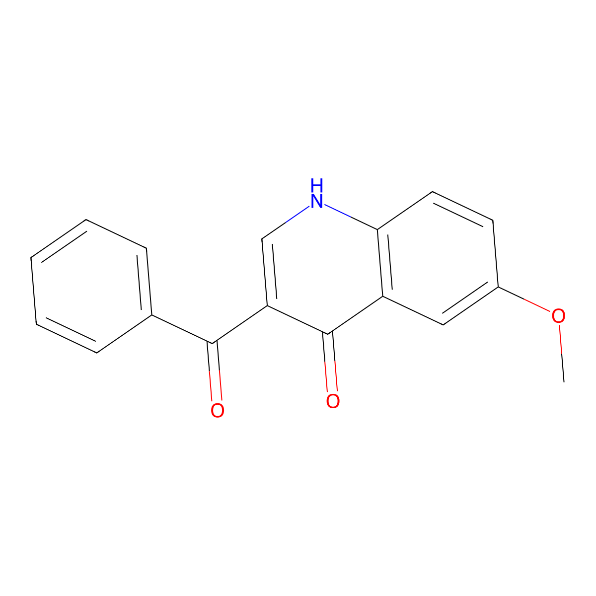 3-Benzoyl-6-methoxyquinolin-4(1H)-one molecular structure, CAS 2241567-51-9