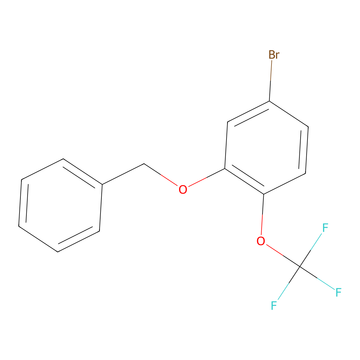 2-(Benzyloxy)-4-bromo-1-(trifluoromethoxy)benzene molecular structure, CAS 2241577-05-7