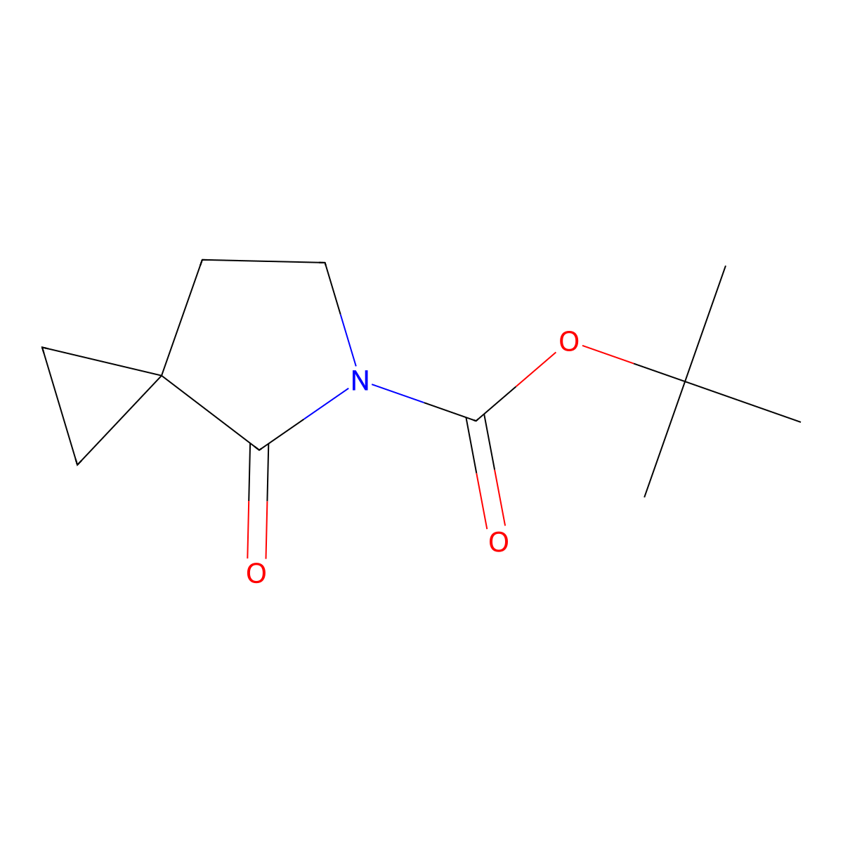 tert-Butyl 4-oxo-5-azaspiro[2.4]heptane-5-carboxylate molecular structure, CAS 2241577-60-4