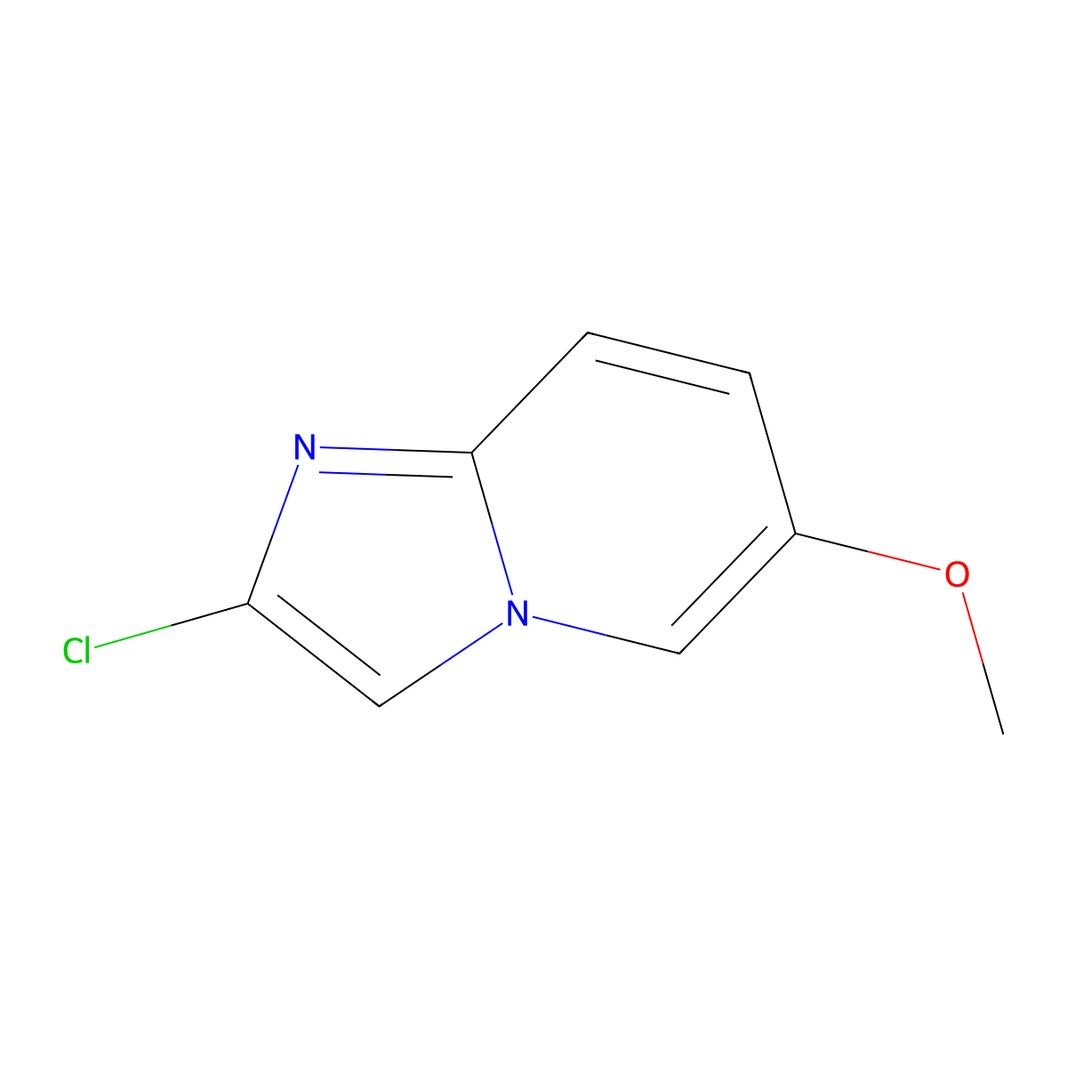 2-Chloro-6-methoxyimidazo[1,2-a]pyridine molecular structure, CAS 2241588-78-1
