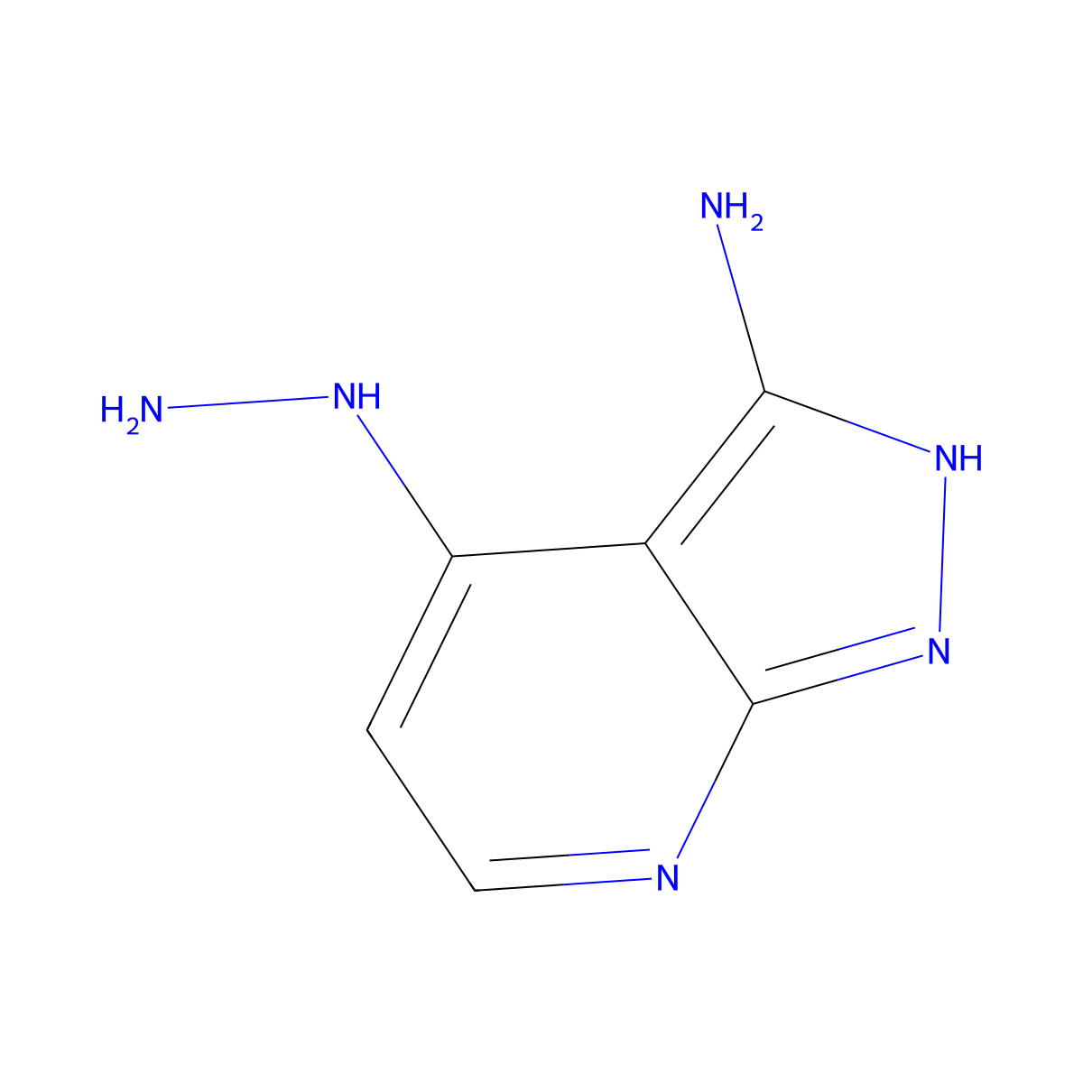 4-Hydrazino-1h-pyrazolo[3,4-b]pyridin-3-ylamine molecular structure, CAS 2241588-87-2