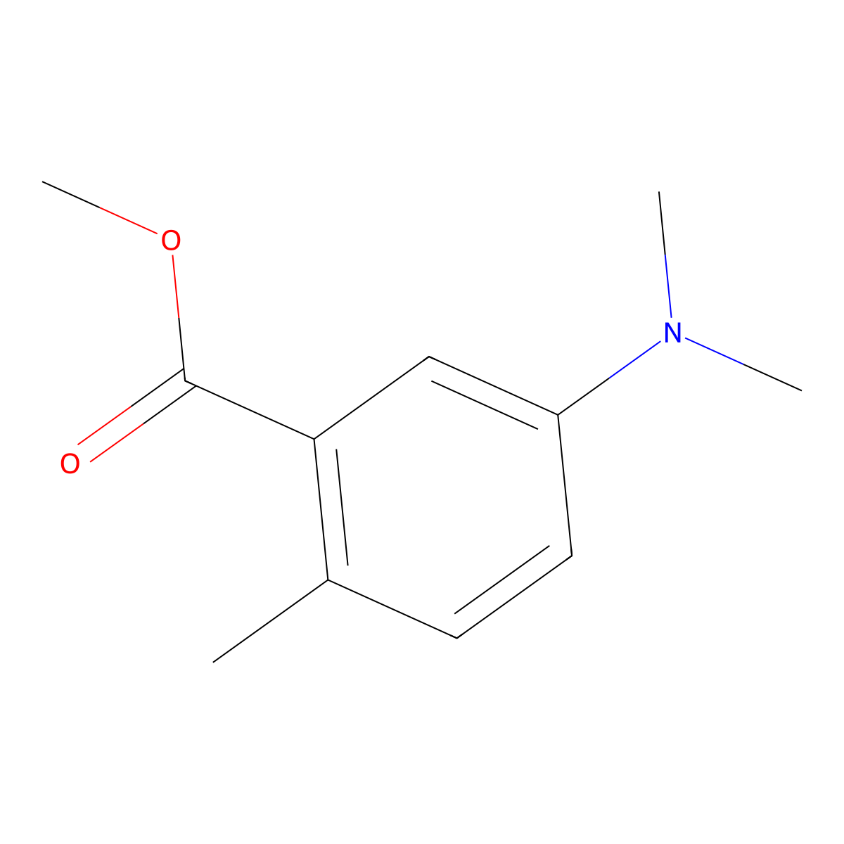 Methyl 5-(dimethylamino)-2-methylbenzoate molecular structure, CAS 2241588-91-8