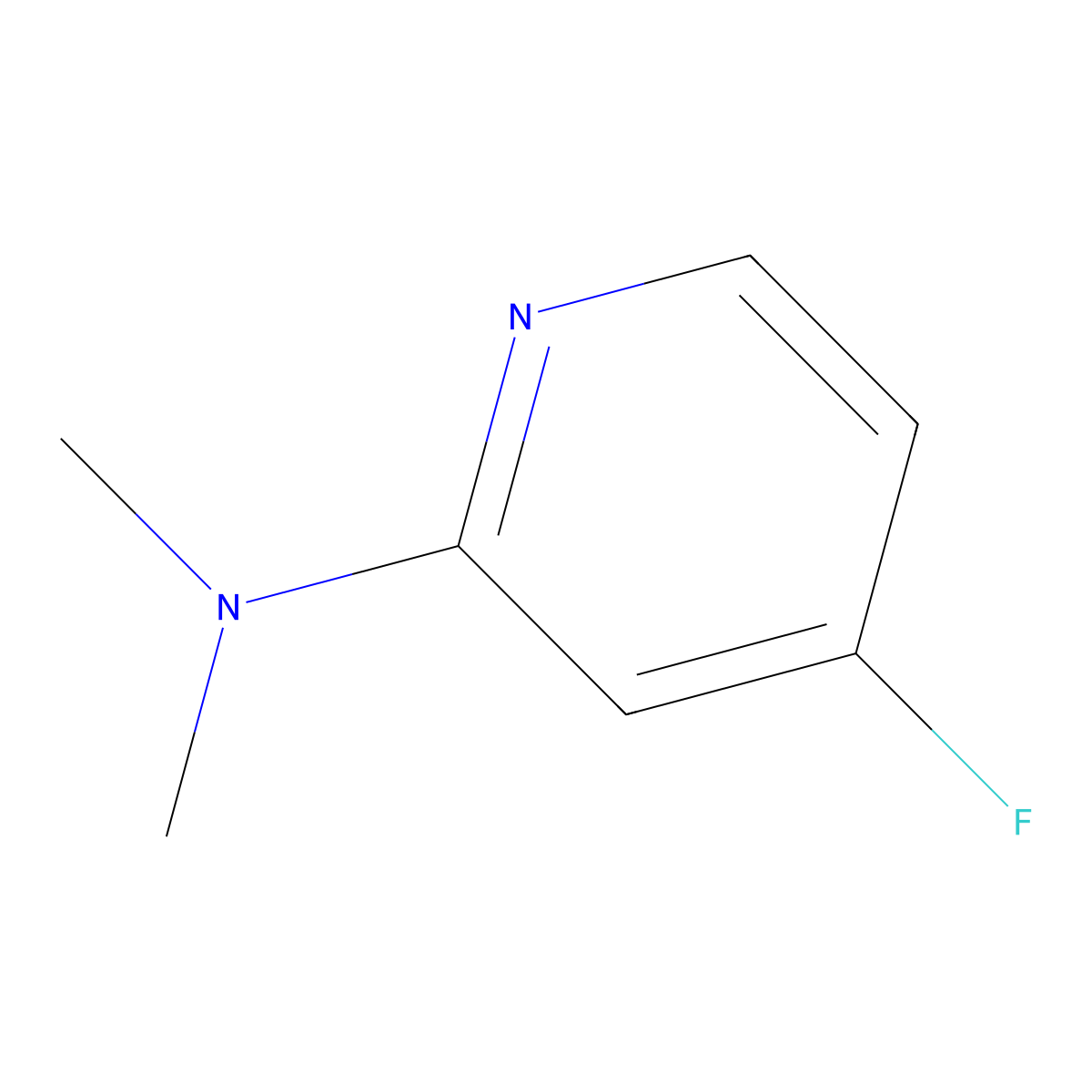 (4-Fluoro-pyridin-2-yl)-dimethyl-amine molecular structure, CAS 2241588-95-2