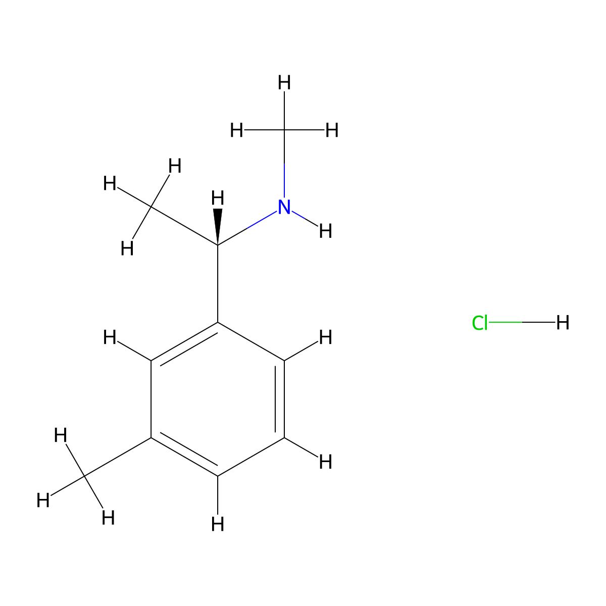(S)-N-Methyl-1-(m-tolyl)ethanamine hydrochloride molecular structure, CAS 2241594-13-6