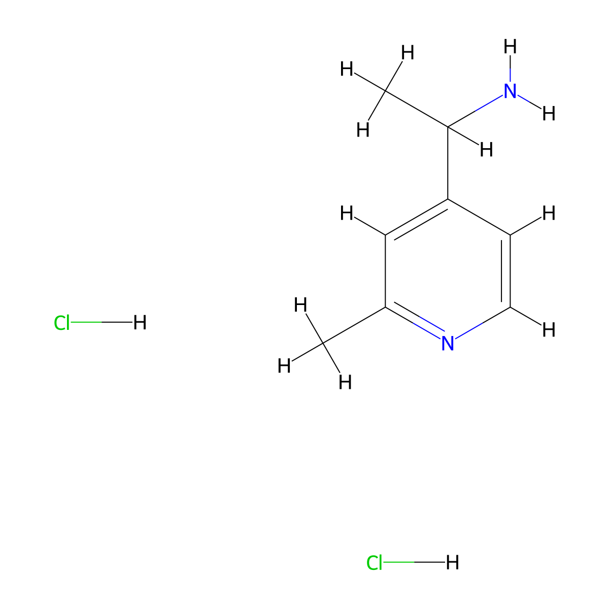 1-(2-Methylpyridin-4-YL)ethan-1-amine dihydrochloride molecular structure, CAS 2241594-55-6