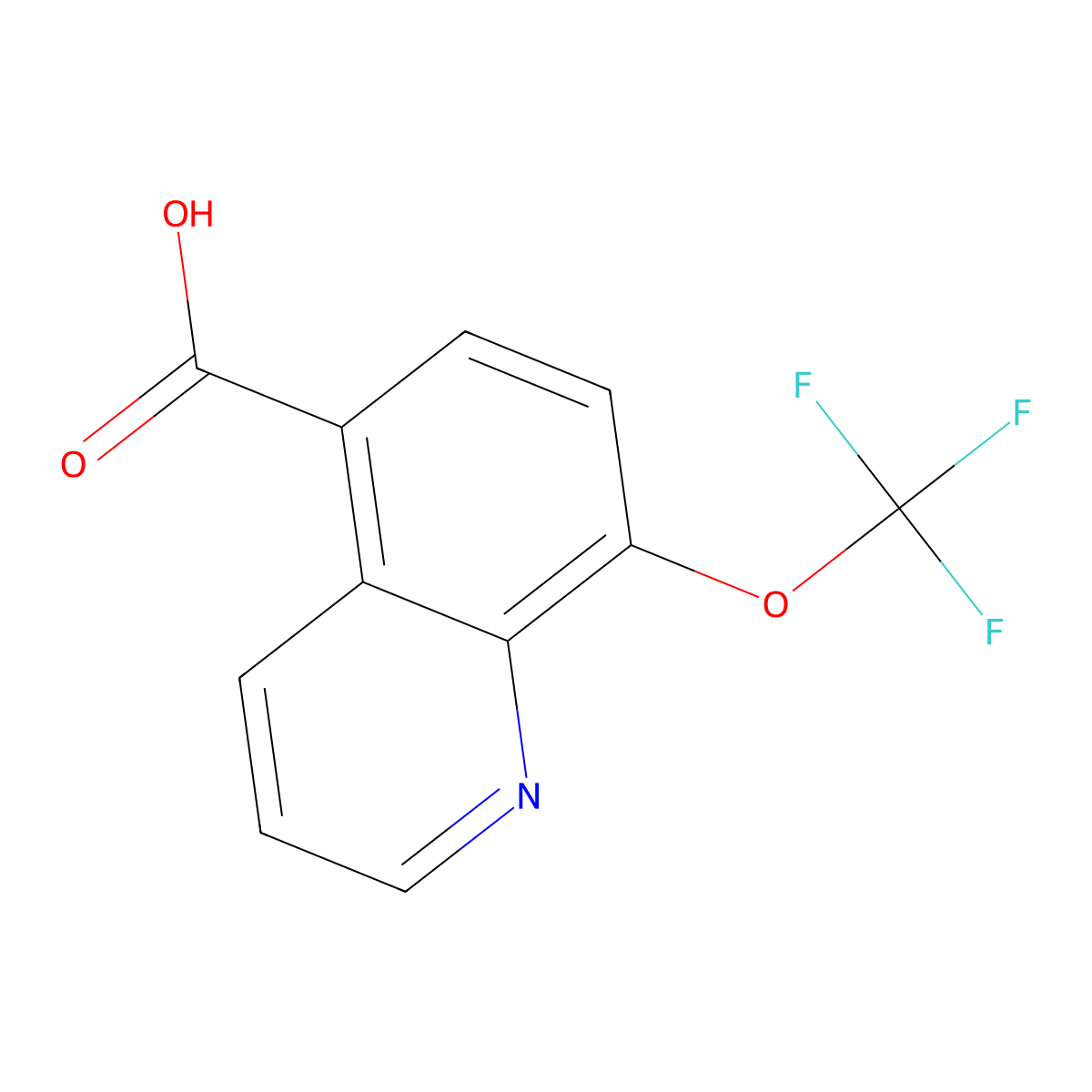 8-(Trifluoromethoxy)quinoline-5-carboxylic acid molecular structure, CAS 2241594-63-6