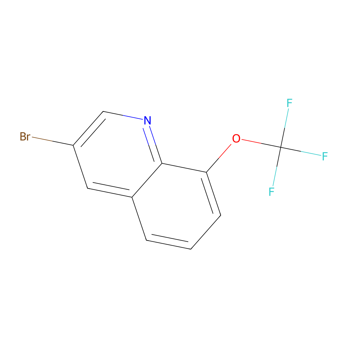 3-Bromo-8-(trifluoromethoxy)quinoline molecular structure, CAS 2241594-65-8