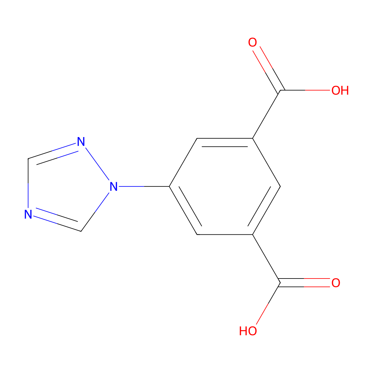5-(1H-1,2,4-Triazol-1-yl)isophthalic acid molecular structure, CAS 2241598-39-8