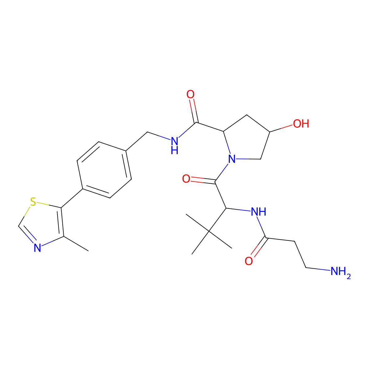 (S,R,S)-Ahpc-C2-NH2 molecular structure, CAS 2241643-69-4