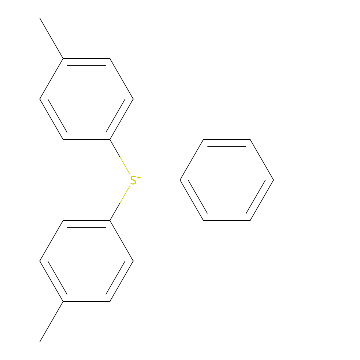 1-(Bis(4-methylphenyl)-lambda(4)-sulfanyl)-4-methylbenzene molecular structure, CAS 22417-22-7